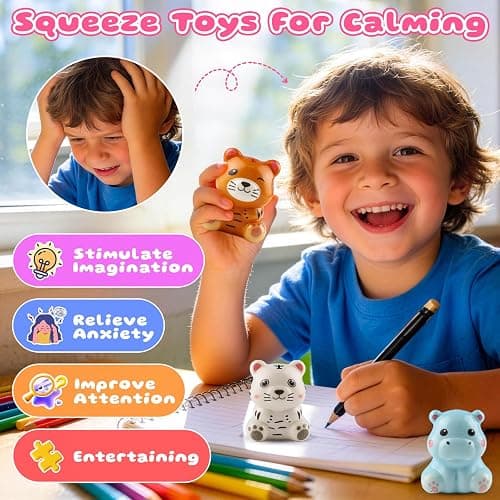 KissFuture 24 PCS Animal Slow Rising Squishy Toys, Squeeze Toys, Party Favors for Kids, Pinata Stuffers, Goodie Bags Stuffers, Birthday Gifts for Boy & Girls, Classroom Prizes thumbnail 4