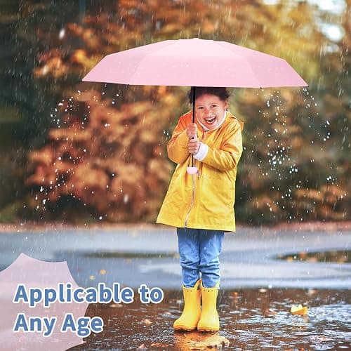 Yoobure Travel Umbrella Portable Compact Umbrellas, Pocket Mini for Purse, Umbrellas for UV Sun & Rain Small for Backpack, Umbrella with Case Folding for Kids Women thumbnail 6