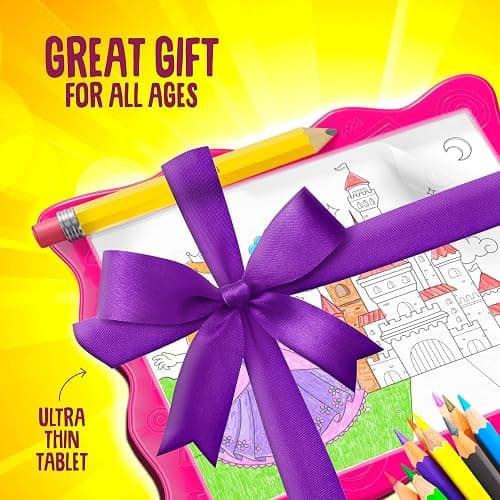 Dan&Darci Light Up Tracing Pad for Kids - Arts & Crafts Writing Drawing Tracer Board, Craft Kit for Girls & Boys Ages 6-12 - Birthday Toys Gifts Ideas for Girl or Boy 6+ Year Old Gift Toy - 6 7 8 9 10 thumbnail 7