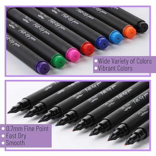Mr. Pen- Felt Tip Pens, Assorted Colors, 8 Pack, 0.7mm thumbnail 9