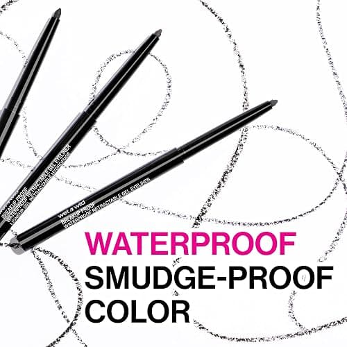 wet n wild Mega Last Breakup Proof Waterproof Retractable Gel Eyeliner - Ultra Pigmented 16-Hour Long Wear, Smudge Proof Satin Finish Formula, Cruelty-Free & Vegan - Intense Black thumbnail 4