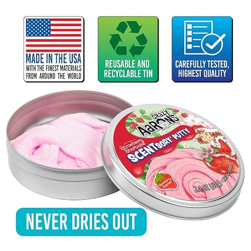 Crazy Aaron's Strawberry Shortcake™ SCENTsory® Putty - Made in USA thumbnail 5