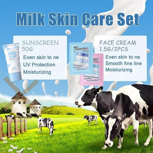 Milk Skin Care Sets Birthday Christmas Gifts for Teenage Girls - Skin Care for kids- Skincare for Girls 10-12- Teen Skin Care Kit for Women Girl Stuff - Skin Care for Teens - Facial Kit for Women thumbnail 3