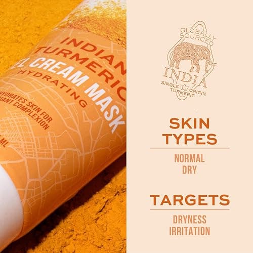 Freeman Exotic Blends Hydrating Indian Turmeric Gel Cream Facial Mask, 6 fl.oz./175 mL Tube thumbnail 3