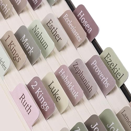 Mr. Pen- Bible Tabs, 75 Tabs, Laminated Bible Tabs for Women and Men | Bible Tabs for Study Bible, Large Print Bible Index Tabs, Bible Book Tabs, Bible Labels Tabs, Mr Pen Bible Tabs - Image 1