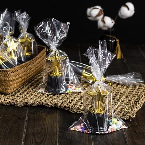 24 Pack Mini Star Trophy Awards Bulk (4.5 Inch), Plastic Gold Star Trophies For Halloween Party Favors, Goodie Bags, Kid Classroom School Reward, Sports Tournament Winning Prize, Hollywood Event Props thumbnail 3