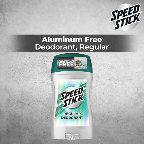 Speed Stick Aluminum Free Men's Deodorant, Regular, 3 oz (4 Pack) | 24-HR Sweat and Odor Protection, Underarm Antiperspirant for Men, Male Grooming, Everyday Use, Active Lifestyles thumbnail 3