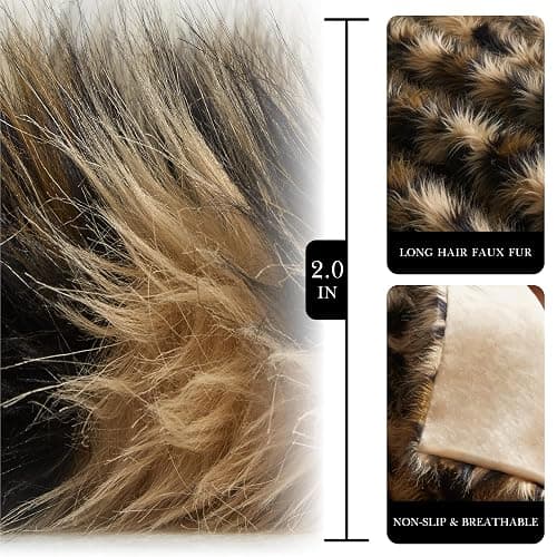 Hyde Lane Faux Fur Throw Blanket, Luxury Fluffy Leopard Blankets for Home Couch Sofa, Fuzzy Plush Animal Coat Color Throws for Decoration, Gift for Women, 50x60 thumbnail 2