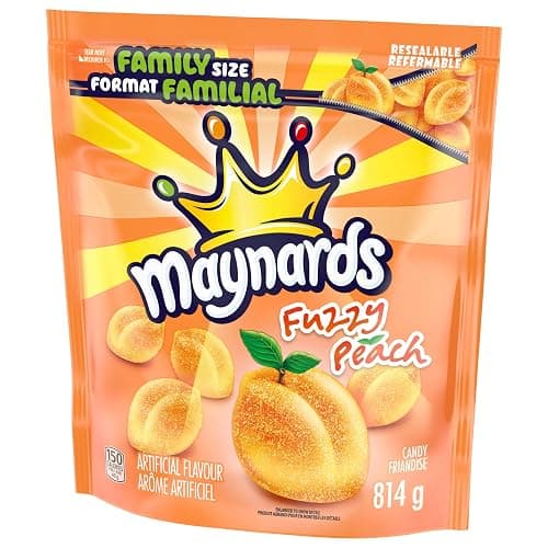 Maynards Fuzzy Peach Candy, Gummy Candy, Bulk Candy, Family Size, 814 g thumbnail 11
