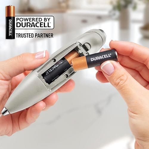 Zulay Kitchen Milk Frother Handheld Electric Whisk with AA Duracell Batteries – Durable Drink Mixer for Coffee, Lattes, Cappuccinos & More - Gray thumbnail 4