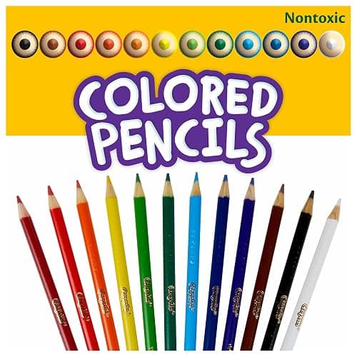 Crayola Bulk Colored Pencils for Kids (24pk) - 12 Assorted Colors, Art Supplies For Crafts & Coloring Books, Bulk Preschool & Kindergarten Classroom Supplies (Packaging May Vary) thumbnail 2
