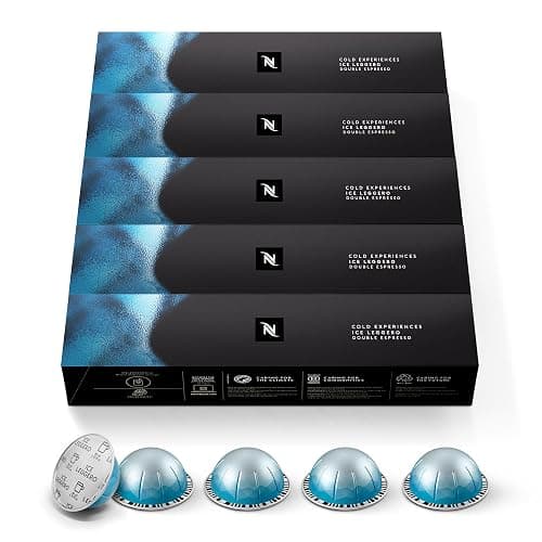Nespresso Capsules Vertuo, Ice Leggero, 50-Count Double Espresso Coffee Pods, Brews 2.7 oz. - Image 1