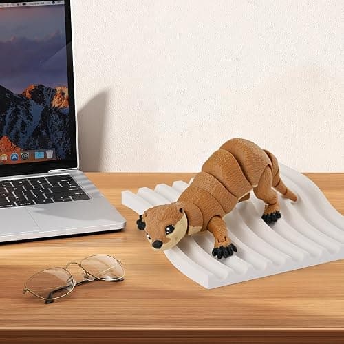GemmiCho 3D Printed Animals, 5.7" Sea Otter Toy, 3D Printed Ottor for Stress Relief, Easter Eggs Sea Otter Figurines, Easter Basket Stuffers Toys for Boys Kids Teen 5-7 4-6 8-12 (Otter Toy) thumbnail 5
