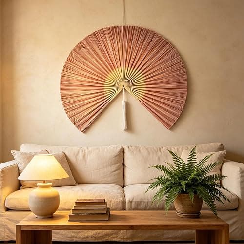 Bamboo Wall Fan Decor thumbnail 7