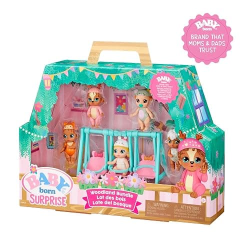 Baby Born Surprise Mini Babies Woodland-Themed Bundle - Value Playset with 5 Collectible Mini Baby Dolls, for Kids Ages 3 and Up thumbnail 5
