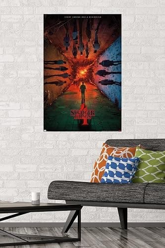 Trends International Netflix Stranger Things: Season 4 - Group Teaser One Sheet Wall Poster, 22.375" x 34", Unframed Version thumbnail 3