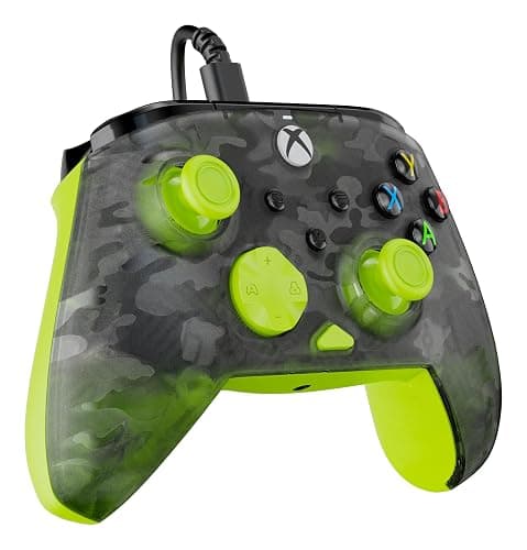 Turtle Beach Rematch Core Wired Gaming Controller Licensed for Xbox & PC | Xbox Series X|S, Xbox One, Audio Controls, Hall-Effect Thumbsticks, Rumble Motors & Impulse Triggers, Ghost Black Camo Yellow thumbnail 6