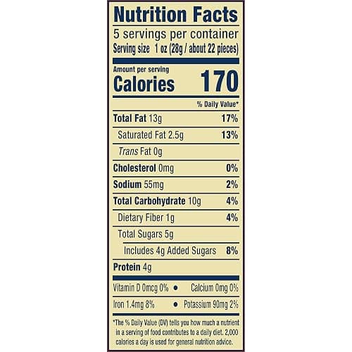PLANTERS Cashews Cinnamon & Brown Sugar - Trail Mix Snack Pack - Snacks with Cinnamon & Brown Sugar, Snack Pack, Party Trail Mix, 5 Oz Bag thumbnail 12