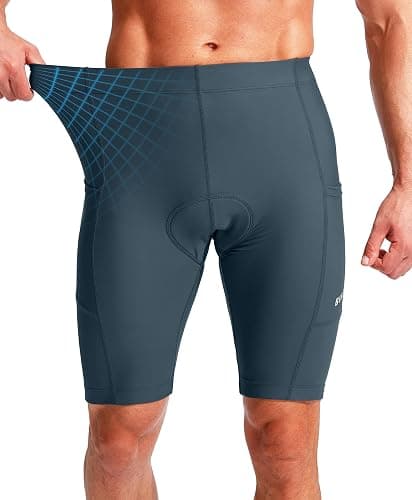 Bikewa Men's Bike Shorts 3D Padded Cycling Road Biking Mountain Riding Biker Bicycle UPF 50+ Cycle Shorts Zipper Pockets thumbnail 4