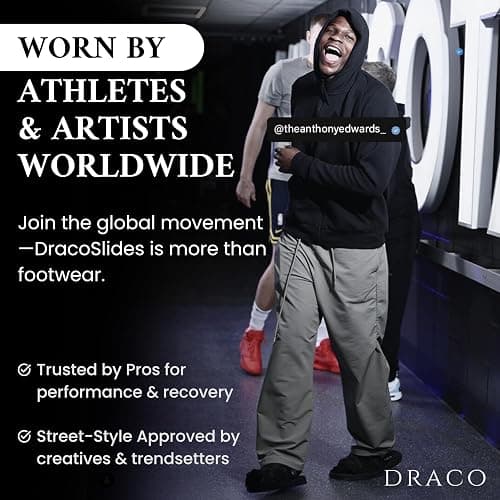 Draco DracoSlides Original Slides for Men and Women, Made from Silk with Adjustable Straps for Wide/Narrow Feet, Sandals with Arch Support & Slip Resistant, Men & Women Footwear thumbnail 8