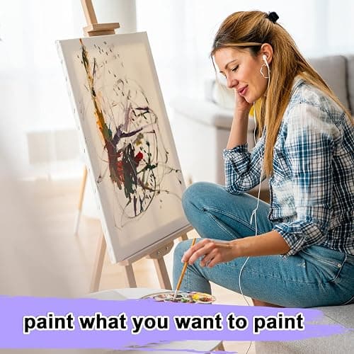 Inburit Canvas for Painting for Adults & Kids 16 Pack with 11x14, 9 x12, 8x10, 5x7 (4 of Each), Blank Primed Stretched Canvases for Oil, Acrylic & Other Painting Media thumbnail 6