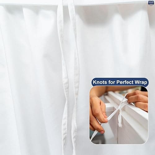Cottingon Dorm Room Bed Skirt, 100% Microfiber, White, Twin XL-36'' Drop thumbnail 6