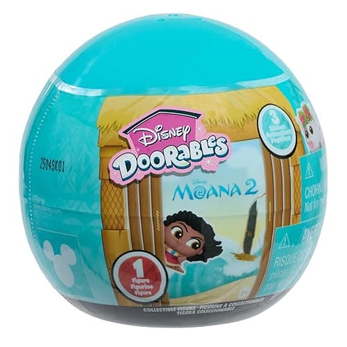 Just Play Disney Doorables Moana 2 Movie Blind Capsule, Collectible 1.5-inch mini toy figures, Kids Toys for Ages 5 Up - Image 1