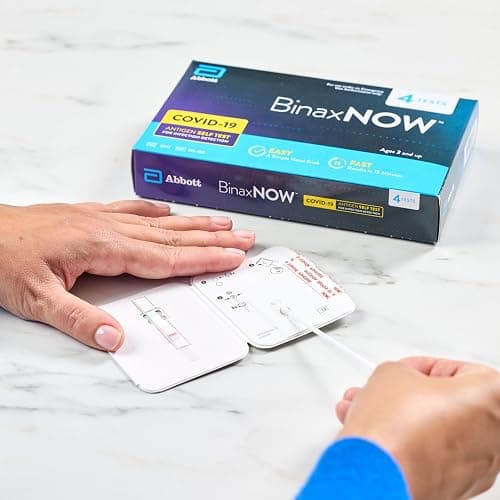 BinaxNOW COVID-19 Antigen Self Test, 1 Pack, 4 Tests Total, COVID Test With 15-Minute Results Without Sending to a Lab, Easy to Use at Home thumbnail 6