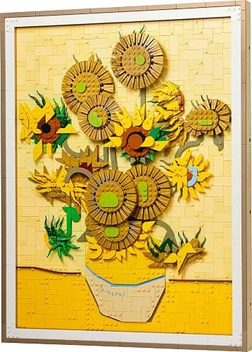 LEGO Art Vincent Van Gogh – Sonnenblumen - 3D-Blumengemälde mit beweglichen Blüten - Deko fürs Wohnzimmer oder Büro - Bausatz für Erwachsene - Kreative Geschenkidee für Männer & Frauen 31215 thumbnail 9