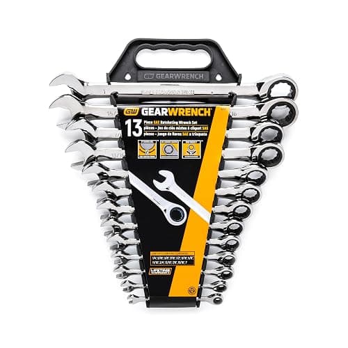GEARWRENCH 13 Piece 12 Point Ratcheting Combination Wrench Set SAE | 9312 thumbnail 8