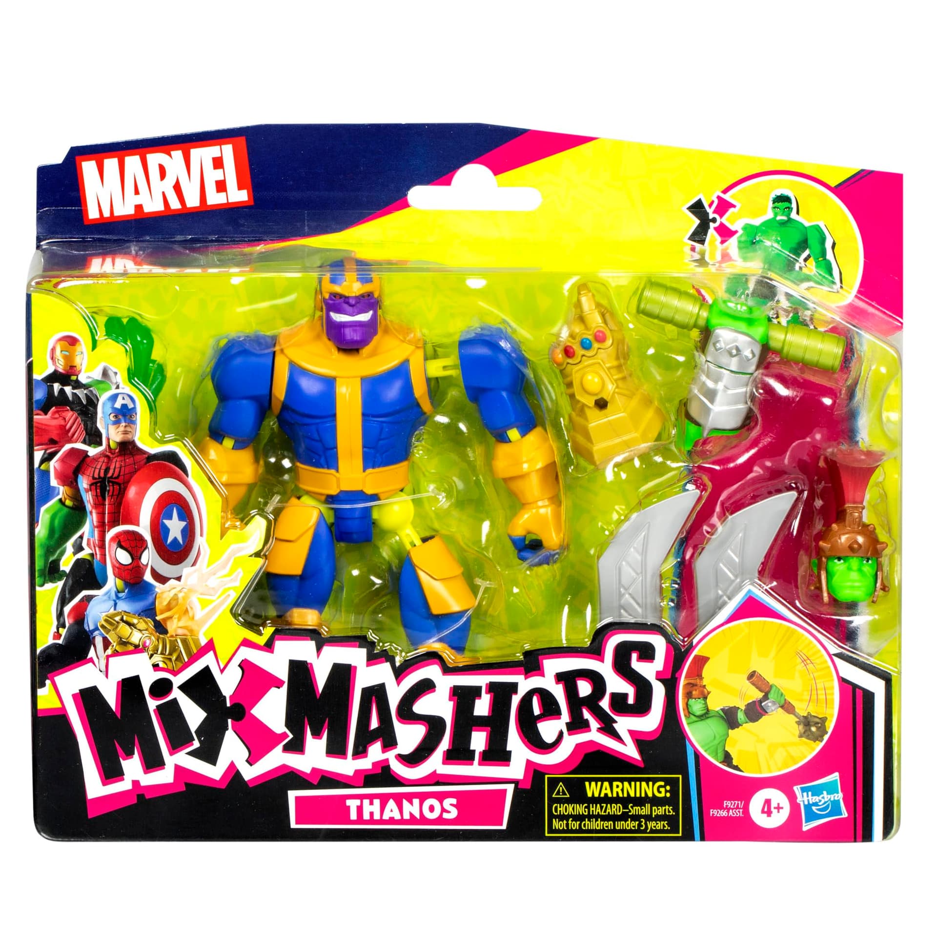 MixMashers Marvel Thanos Customisable Avengers Mix and Match Deluxe Action Figure & Accessories thumbnail 2