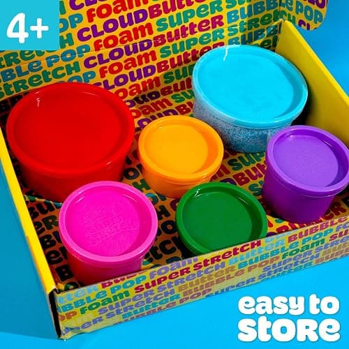 Play-Doh 6 Variety Compounds - Super Stretch, Play Foam, Butter, Cloud, Compound Packs thumbnail 5