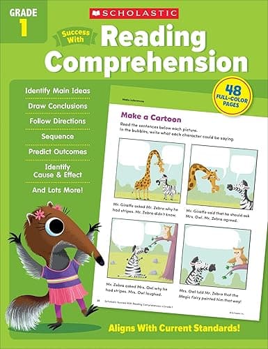 Scholastic Success with Reading Comprehension Grade 1 Workbook - Image 1