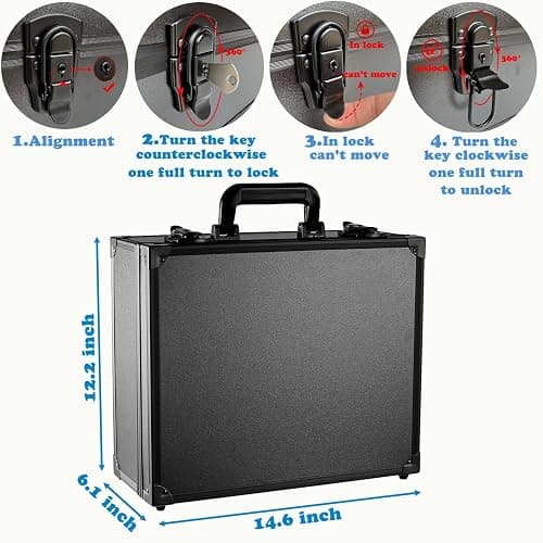 Azamou Toploaders Storage Box for 3" x 4" 35pt Rigid Cards, Trading & Sports Cards, Graded & Rating Cards, with 7 DIY Sponge Partitions (Holds 600+ Toploaders, M600-Black) thumbnail 2