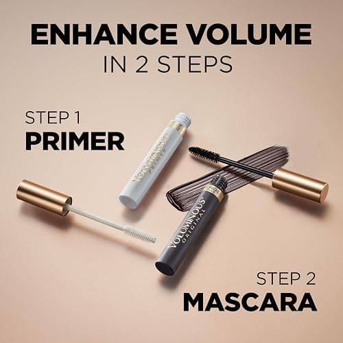 L'Oreal Paris Voluminous Lash Boosting Conditioning Primer Mascara, White Primer, 0.24 Fl Oz., 1 Count thumbnail 4