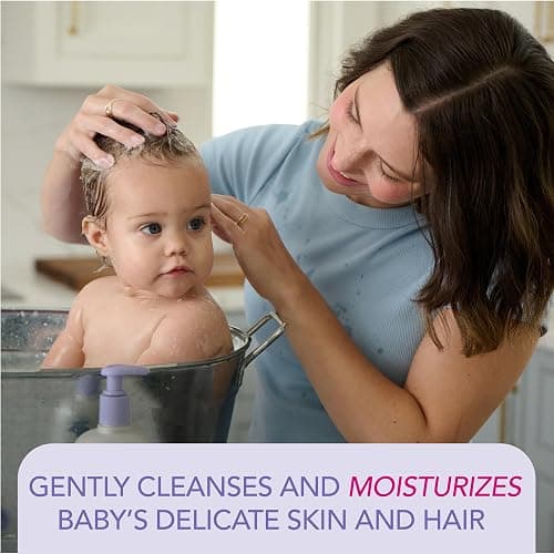 Jergens Baby Calming Head-to-Toe Foaming Wash & Shampoo, 18 Fl Oz | Tear-Free Formula, Shea & Lavender Oils, Rich Foam, Gentle Cleansing, Dermatologist Tested thumbnail 3