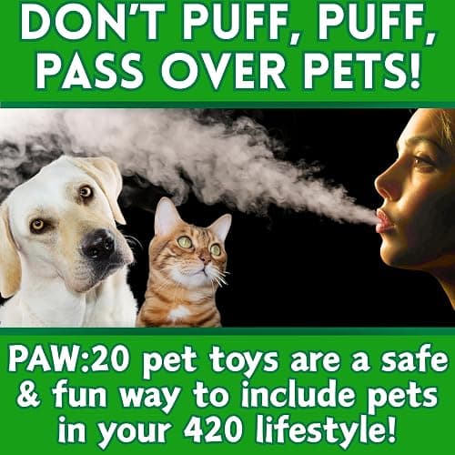 (1 Pack) PAW:20 Bud The Weed Nug plush dog toy w squeaker  thumbnail 2