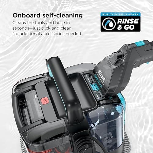 Shark StainStriker Portable Carpet & Upholstery Cleaner w/on board self cleaning - Spot, Stain, & Odor Eliminator, Includes 2 Cleaning Tools & 2 Cleaning Solutions, Charcoal, PX221BRN thumbnail 5