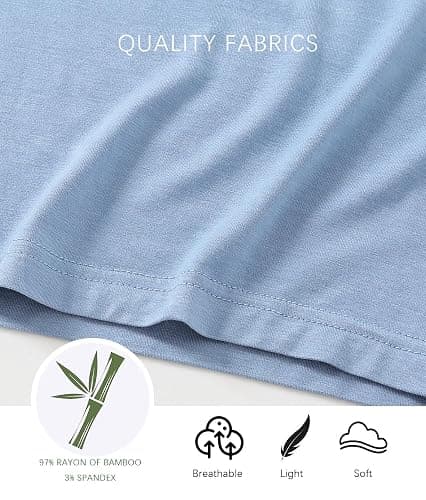Jimonda Baby Boys Girls Pajama Sets Kid Soft Sleepwear Rayon From Bamboo Sleepwear Short Sleeve 4-Piece Cool Jammies 18M-12Y thumbnail 3