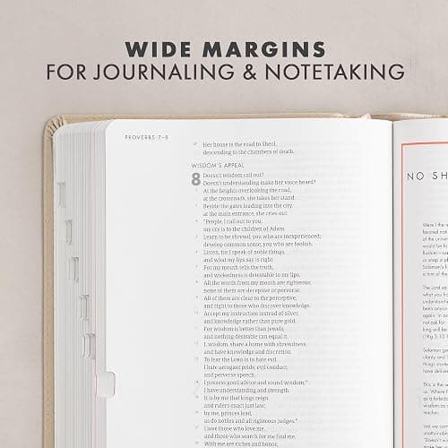 CSB She Reads Truth Bible, Champagne Gold LeatherTouch, Indexed, Black Letter, Full-Color Design, Wide Margins, Journaling Space, Devotionals, Reading Plan, Single-Column, Easy-to-Read Serif Type thumbnail 7