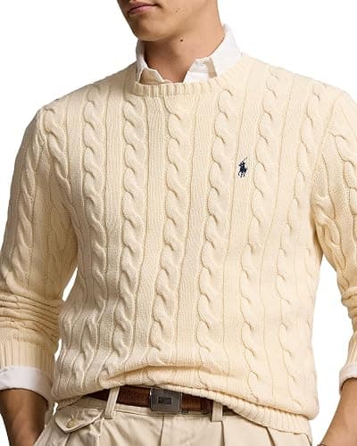Polo Ralph Lauren Mens Cable-Knit Cotton Sweater thumbnail 4