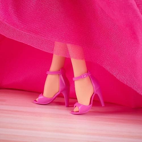 Barbie Signature Birthday Wishes Doll, Collectible Fashion Doll in Satiny, Pink Dress with Wavy Brown Hair and Giftable Packaging thumbnail 5