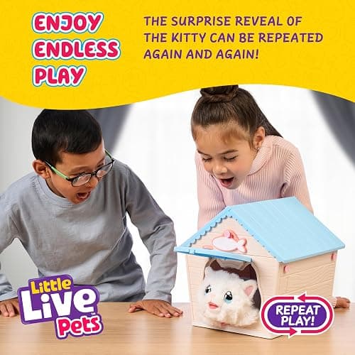 Little Live Pets Cat Figurines for Kids, Interactive Hutch Animal Playset with 25+ Sounds, Outdoor Toys for 5+ Year Old Girls thumbnail 6