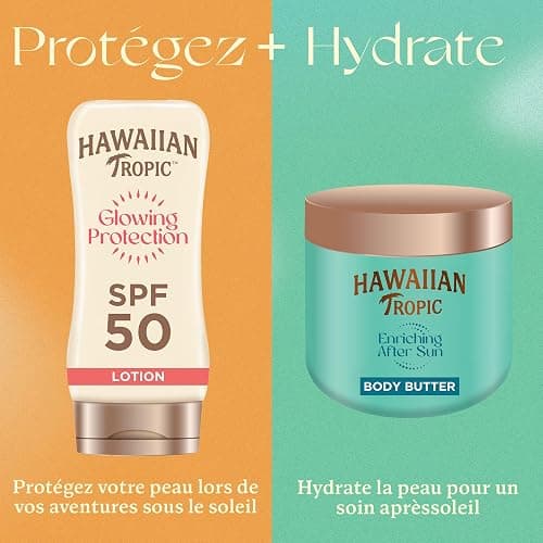 Hawaiian Tropic | Beurre Corporel Après-Soleil Enrichissant - 250 ml, Hydratation 12 Heures, au Beurre de Karité, Parfum de Noix de Coco, Végan thumbnail 6