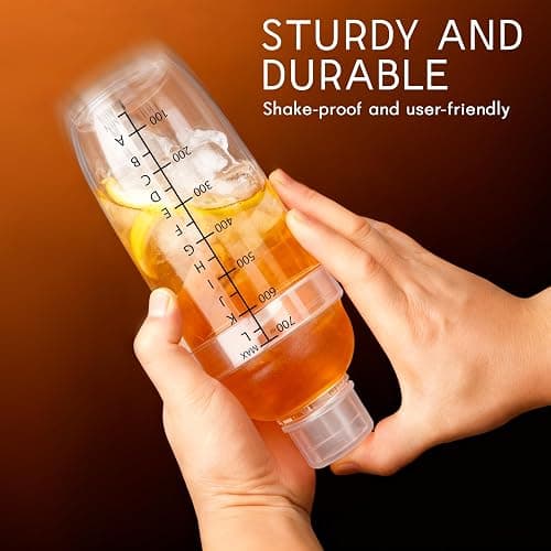 BETTFOR Plastic Cocktail Shaker with Measuring Scale 24oz (700ml), Leak-Proof & Shatter-Resistant Drink Mixer for Bartending, Protein Shakes, Iced Coffee & Milk Tea thumbnail 6