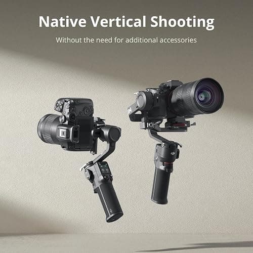 DJI RS 3 Mini, 3-Axis Gimbal Stabilizer for Cameras Canon/Sony/Panasonic/Nikon/Fujifilm, 2 kg (4.4 lbs) Tested Payload, Camera Stabilizer, Camera Gimbal with Native Vertical Shooting thumbnail 3