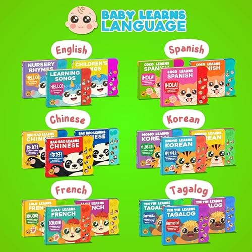 Coco Learns Spanish Vol. 3 — Interactive Sound Board Book for Toddlers 1-3, Bilingual English & Spanish Songs & Music, Talking Musical Book, Musical Toy Gift for Babies & Kids thumbnail 9