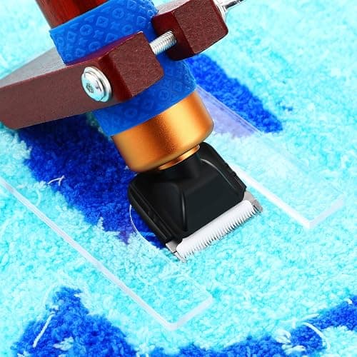 Chumia Shearing Guide for Carpet Trimmer Rug Trimmer Guide Solid Wood Acrylic Rug Tufting Supplies to Keep Your Carpet Surface Uniform thumbnail 7