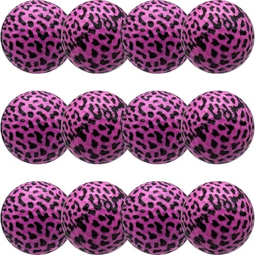 GBM Pink Leopard Print Novelty Golf Balls – Full Leopard Print Color Golf Balls for Gifts, Tournaments, League Events & Collectors, Ladies Golf Accessories, 1 Dozen - Image 1