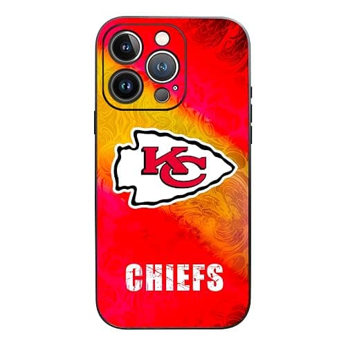 JIATUWAN Compatible with iPhone 15 Pro Phone Case, Shockproof fit Chiefs Fans Silicon Phone Case, Military Grade Drop Protection Anti-Slip and Anti-Fingerprint for Man Women Gifts - Image 1